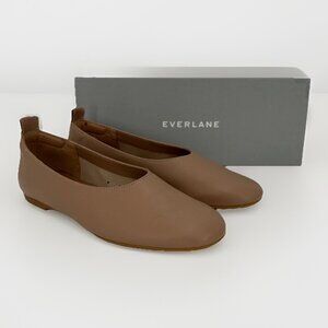 Everlane The Italian Leather Day Glove Flats in Tan-Brown sz 11 Women's